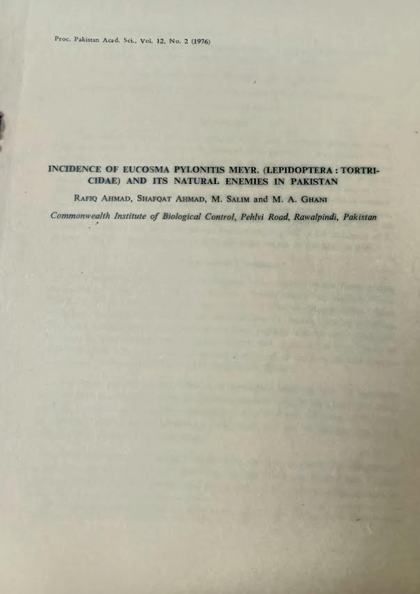 Dr Muhammad Salim Article